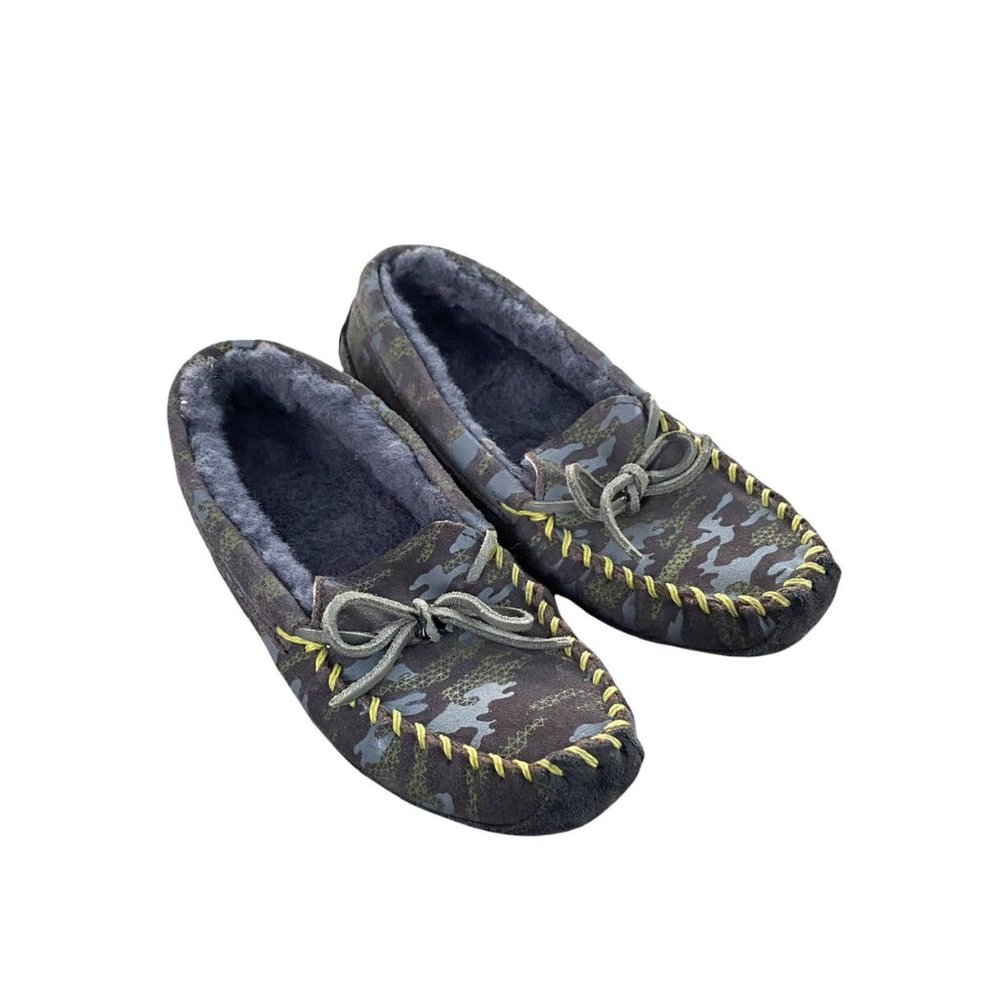 L.L. Bean Kids Wicked Good Slippers Feldspar Camo Size 4